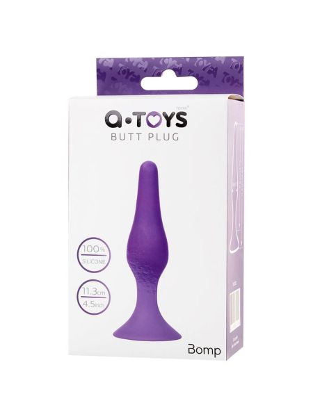A-TOYS, Anal Plug, Silicone, Purple, 11,3 cm - 7