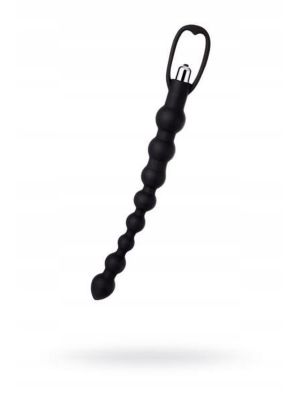 A-TOYS, Anal Vibration Chain, Silicone, Black, 34 cm - image 2