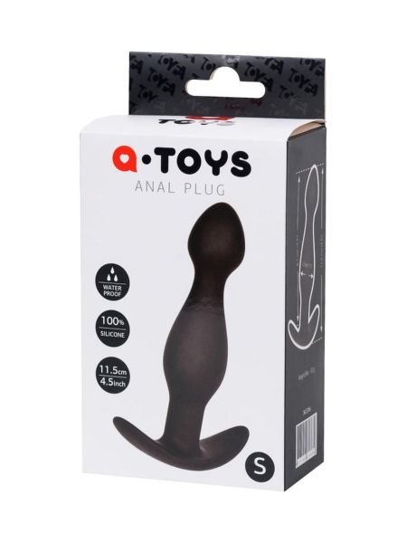 Anal plug A-Toys, size: S black - 3