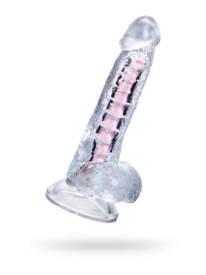 Flexible dildo A-Toys Paret, transparent, 18 cm