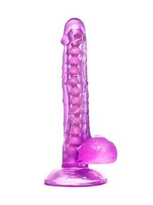 Realistic dildo A-Toys by TOYFA Celiam, TPE, purple, 20.5 cm - image 2