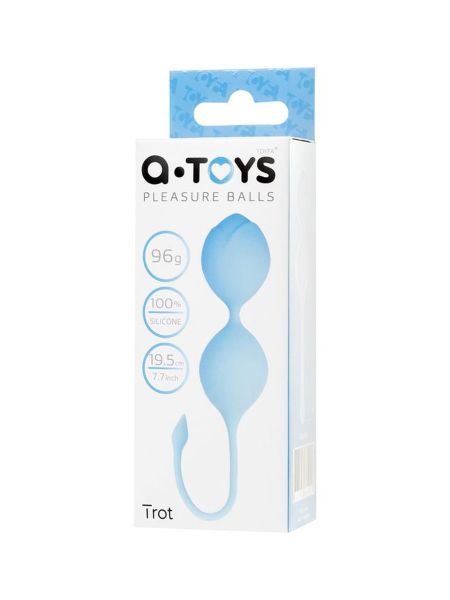A-TOYS,Vaginal balls, Silicone, Blue, O 3.5 cm - 6