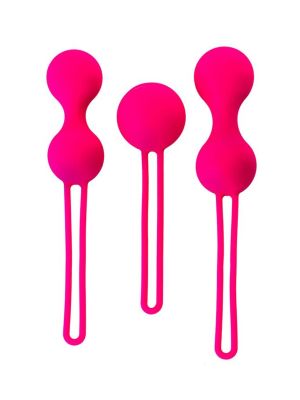 A-TOYS, Set of vaginal balls, 7,9 cm, silicone, diameter 3-3,2 cm - image 2
