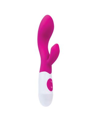 A-TOYS, Vibrator Fela with Clitoral Stimulator, Silicone, Pink, 20.5 cm, 10 speeds, 2xAAA - image 2