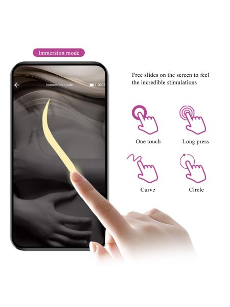PRETTY LOVE - Nymph, 12 vibration functions Mobile APP Long-distance Control, ABS, 1 AAA battery - 5