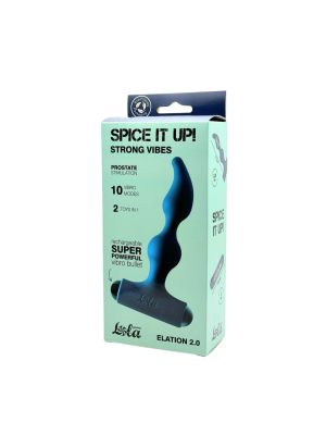 Anal Plug with Rechargeable Bullet Spice it Up Elation 2.0