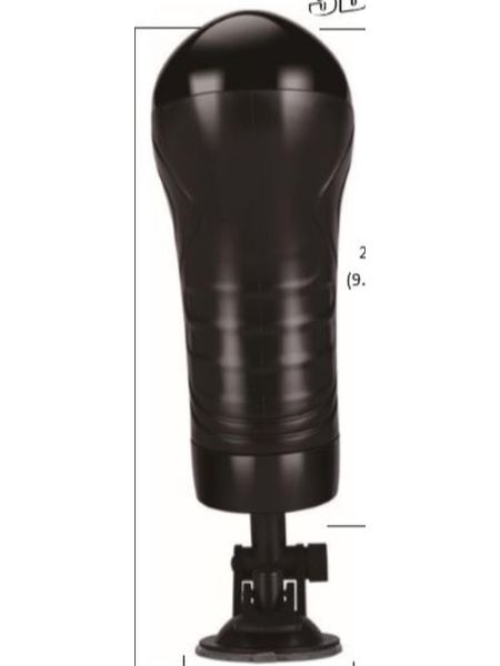 Bull power black  wallmounted vibrating masturbator - 2
