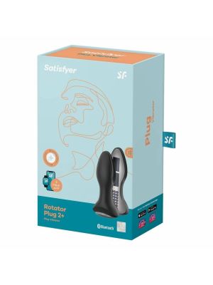 Plug-Vibrator Rotation Plug 2 Connect App (Black) - image 2