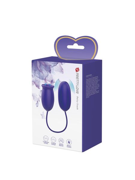 PRETTY LOVE - Daisy - Youth, 12 vibration functions 3 licking settings Memory function - 7