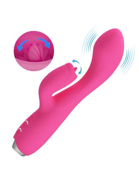 PRETTY LOVE - GLORIA Pink, 12 vibration functions 3 pulse wave settings Memory function - 6