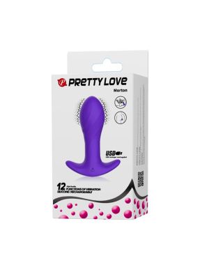 PRETTY LOVE - MORTON Anal Plug Massager 12 Functions USB