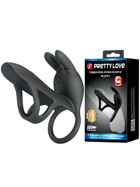 VIBRATING PENIS SLEEVE MATTY, 7 vibration functions Memory function
