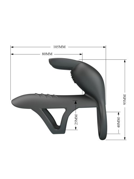 VIBRATING PENIS SLEEVE MATTY, 7 vibration functions Memory function - 9