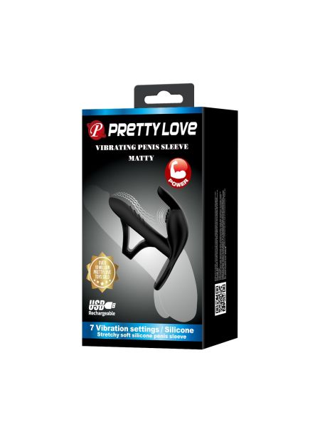VIBRATING PENIS SLEEVE MATTY, 7 vibration functions Memory function - 11