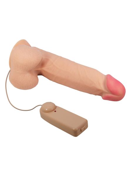 BAILE - Sliding Skin 8,5'' Flesh Vibration Bendable Suction base TPR ABS - 6