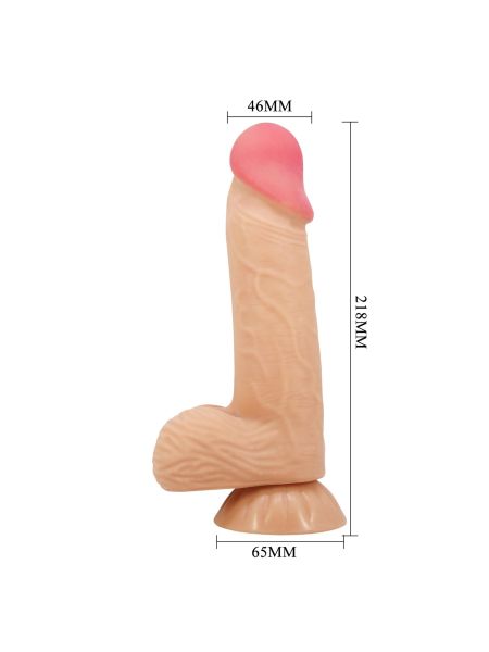 BAILE - Sliding Skin 8,1'' Flesh, Bendable Suction base TPR - 10