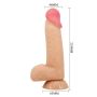 BAILE - Sliding Skin 8,1'' Flesh, Bendable Suction base TPR - 11