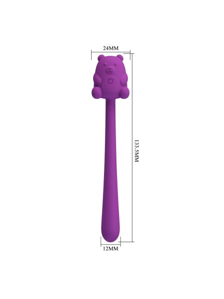 CUTE BEAR, Flirting Stick, 7 vibration functions, Magnetic USB charging - 8