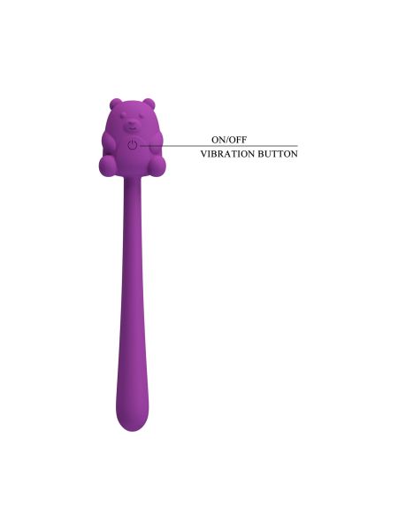 CUTE BEAR, Flirting Stick, 7 vibration functions, Magnetic USB charging - 9