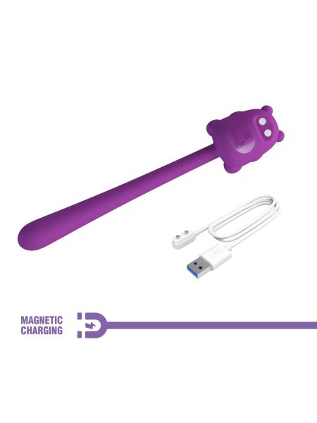 CUTE BEAR, Flirting Stick, 7 vibration functions, Magnetic USB charging - 10