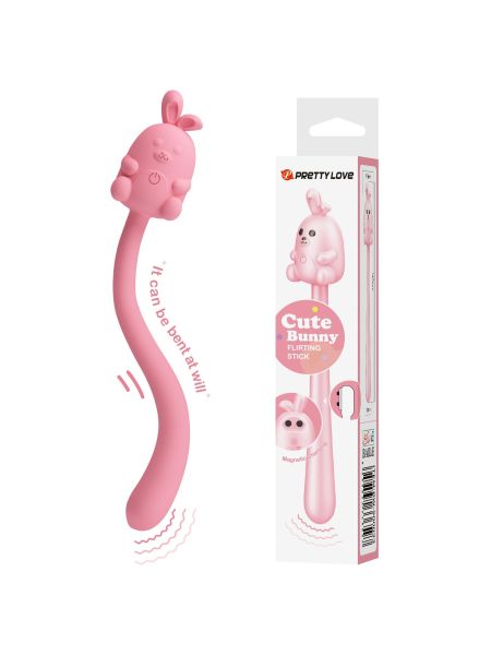 CUTE BUNNY, Flirting Stick, 7 vibration functions, Magnetic USB charging