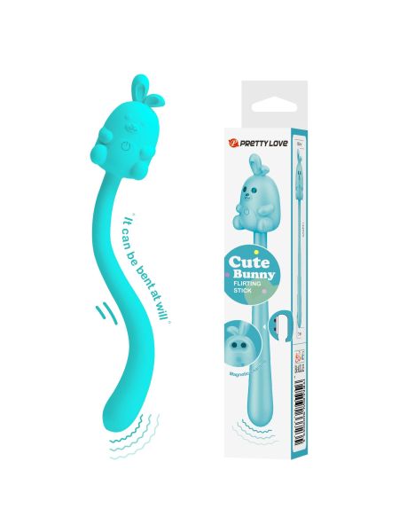 CUTE BUNNY, Flirting Stick, 7 vibration functions, Magnetic USB charging
