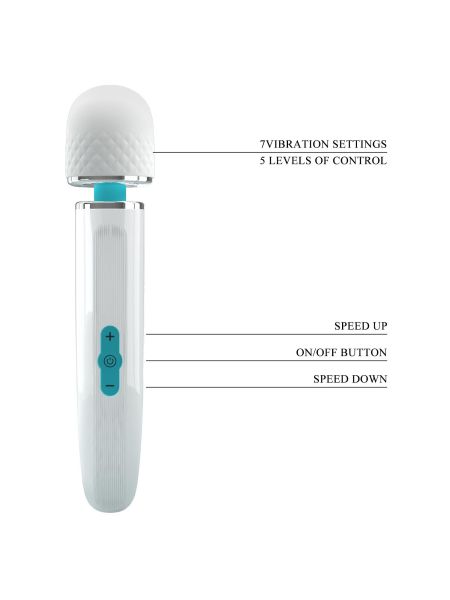 PRETTY LOVE - Bertas, 5 levels of speed control 7 vibration functions, ABS Silicone, USB rechargeable - 4
