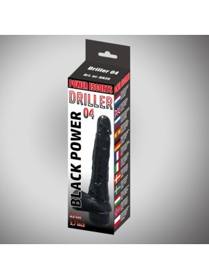 Driller 04 black 25 cm realistic vibrating
