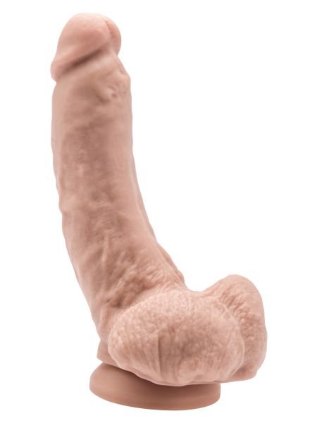 Dildo 8 inch with Balls Light skin tone