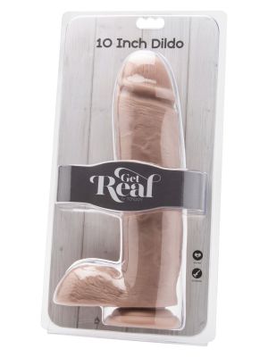 Dildo 10 inch with Balls Light skin tone - image 2