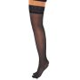 Satin Touch 20D Stay Ups Black - 5