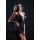Strappy Lace Babydoll & String Black