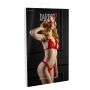 Peek-a-boo Ruffle Bra & Panty Red - 20