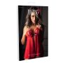Peek-a-boo Ruffle Babydoll Red - 9