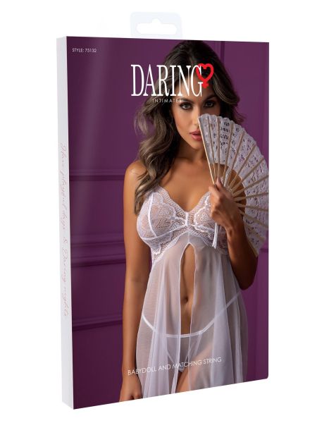 Babydoll and matching String White - 10