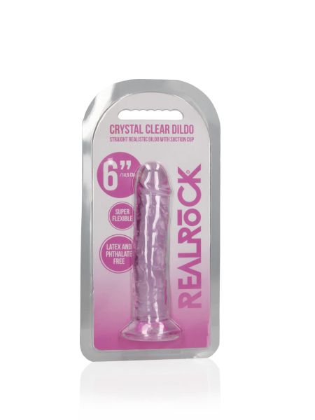 Straight Realistic Dildo with Suction Cup - 6'' / 14,5 - 2