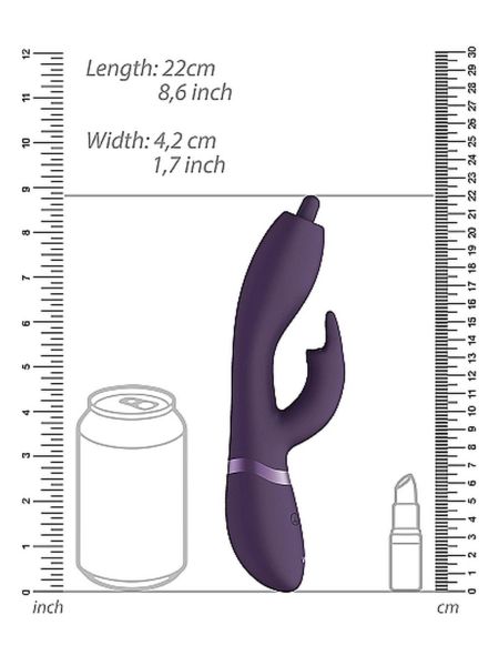 Wibrator Nilo - Pinpoint Rotating G-spot Rabbit - Purple - 6