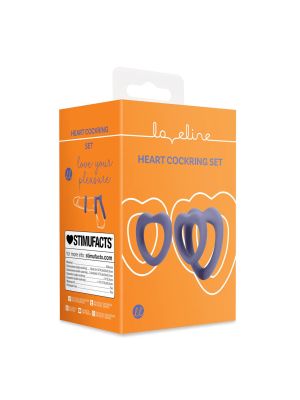Heart Cockring Set - Violet Storm - image 2