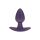 Smooth Silicone Anal Plug - Small - 2.6 / 6,5 cm - Metallic Purple