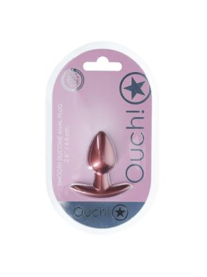 Smooth Silicone Anal Plug - Small - 2.6 / 6,5 cm - Rose Gold - image 2