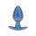 Smooth Silicone Anal Plug - Medium - 3.1 / 7,9 cm - Metallic Blue