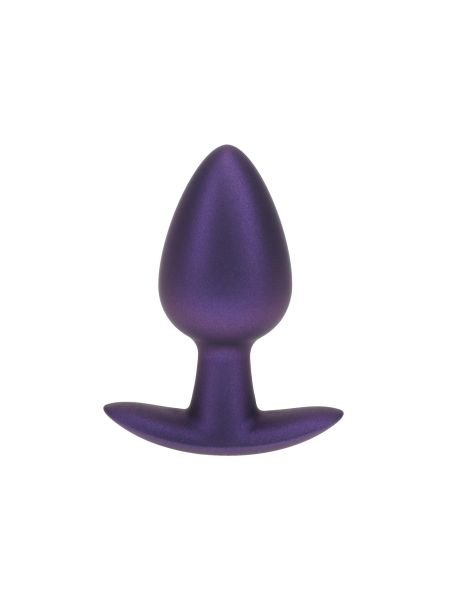 Smooth Silicone Anal Plug - Medium - 3.1 / 7,9 cm - Metallic Purple