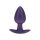 Smooth Silicone Anal Plug - Medium - 3.1 / 7,9 cm - Metallic Purple