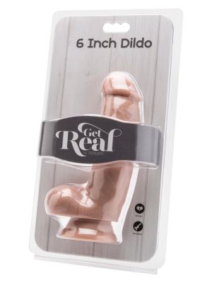 Dildo 6 inch with Balls Light skin tone - image 2