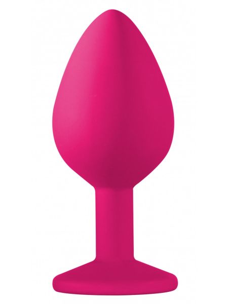 Plug-Anal Plug Emotions Cutie Medium Pink dark black crystal - 2