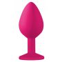Plug-Anal Plug Emotions Cutie Medium Pink dark black crystal - 3