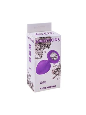 Plug-Anal Plug Emotions Cutie Medium Purple clear crystal