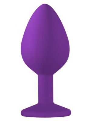 Plug-Anal Plug Emotions Cutie Medium Purple clear crystal - image 2