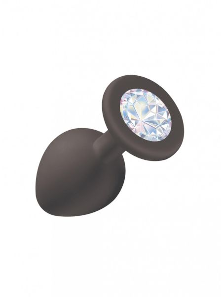 Plug-Anal Plug Emotions Cutie Medium Black Clear crystal - 2
