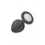 Plug-Anal Plug Emotions Cutie Medium Black Clear crystal - 3